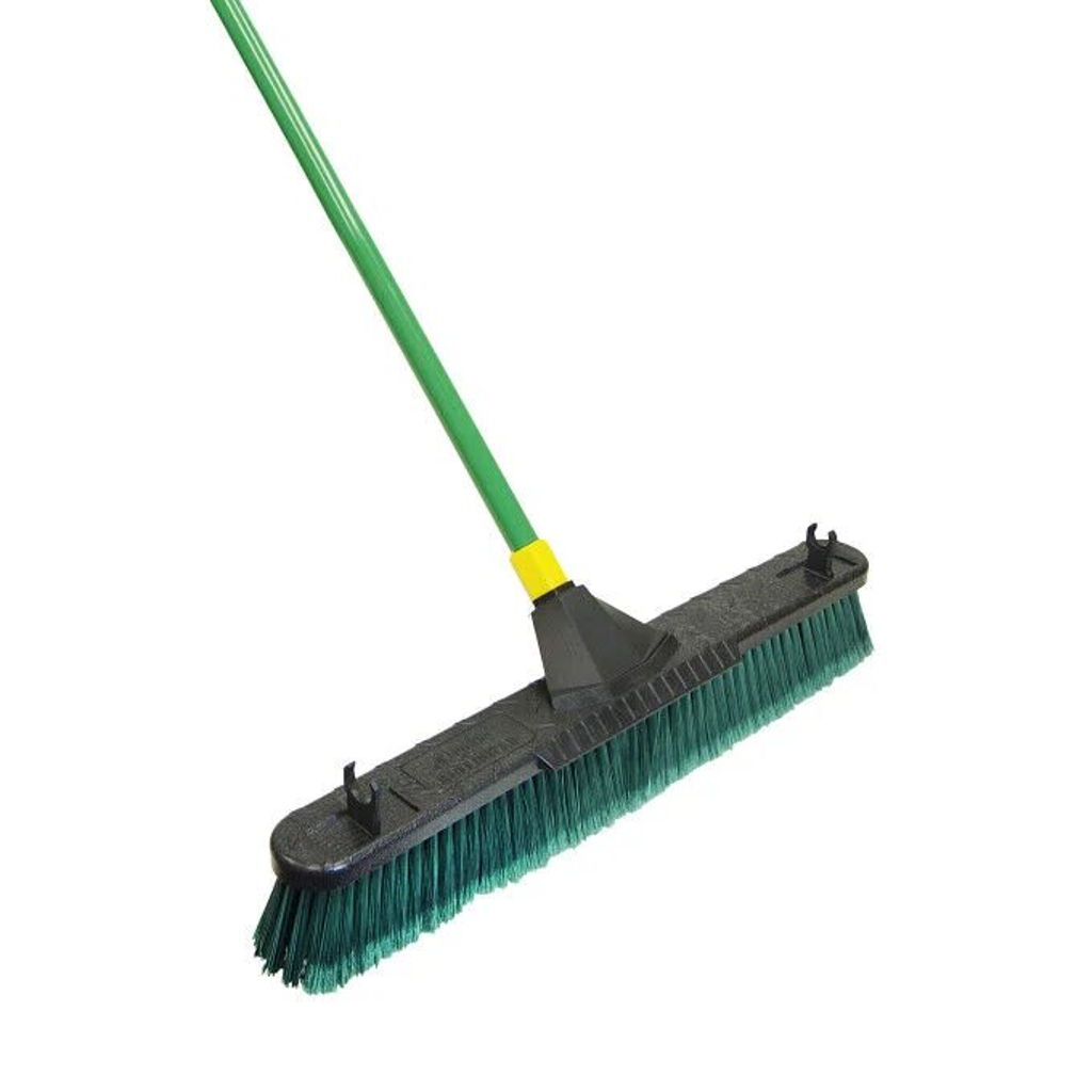 Quickie Green Bulldozer Multi-Surface Pushbroom - 24