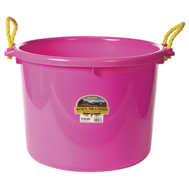 Little Giant Hot Pink Polyethylene Plastic Muck Tub