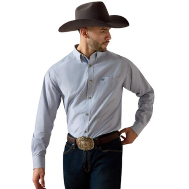 Ariat PRO Series Dayne Mini Stripe Shirt Camicia, Prisma Rosa, XS Uomo