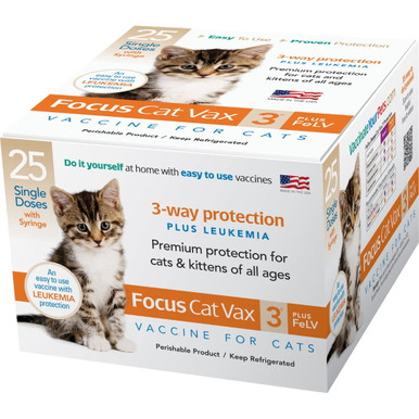 Durvet Focus Cat Vax 3 PLUS FeLV
