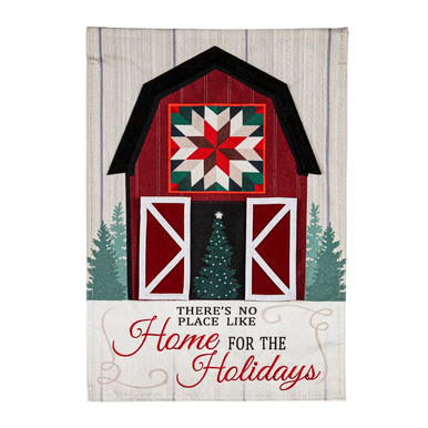 Evergreen Enterprises Holiday Barn Linen Garden Flag - 18