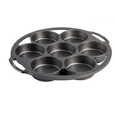 Lodge Seasoned Cast Iron Mini Cake Pan, 7 Impressions: Home & Kitchen 