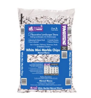 Pavestone Decorative Landscape White Marble Rock - .5 cu. ft.