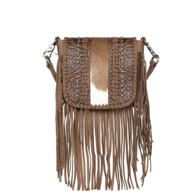 Ladies Western Leather Fringe Purse Brown Shoulder Bag – igemstonejewelry