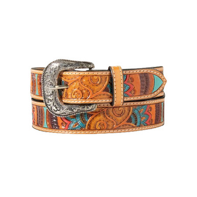Ariat Women's Chocolate Lace Leather Belt main image 0