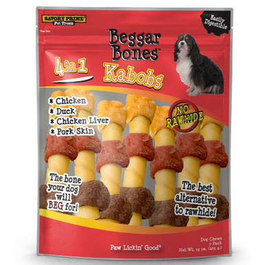 Savory Prime Beggar Bones 4in1 Kabobs 7 Pack