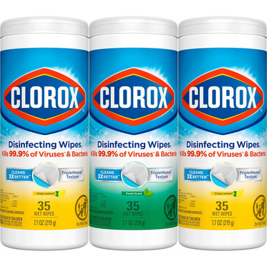 13  CLEAN X-POLYMER 3本セット Clorox Disinfecting Cleaning Wipes - 35 ct - 3 pk