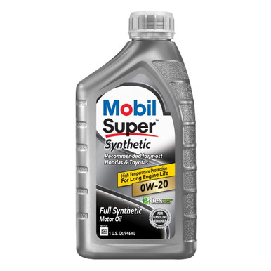 Mobil Super 0W-20 Synthetic Motor Oil - 1 qt