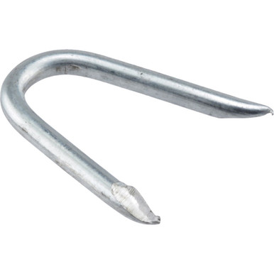 HILLMAN Hot-Dipped Galvanized Fence Staple - 1 Lb Pack, 1 Inch Size, Corrosion-Resistant