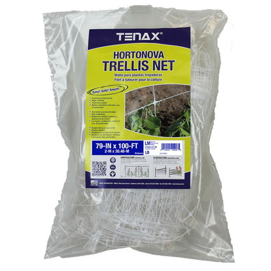 Tenax Hortonova Large Mesh Trellis Netting - White - 79