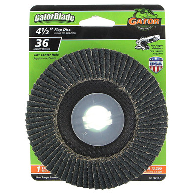 Gator 36 Grit Abrasive Flap Disc - 4-1/2