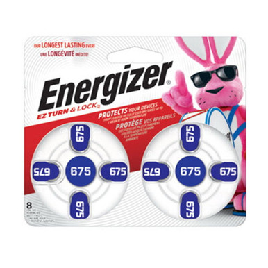 Energizer Turn & Lock Size 675 Hearing Aid Batteries - 1.4V