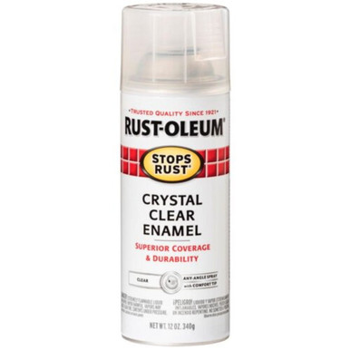 Rust-oleum Stops Rust Protective Enamel Gloss Crystal Clear Spray Paint  12 oz