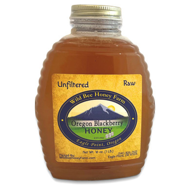 Wild Bee Honey Farm Oregon Blackberry Honey - 16 oz