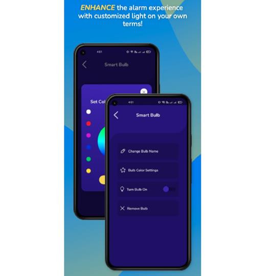 Light Awake Smart LED Light Bulb Alarm Clock Vaughn Engineering