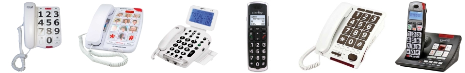 phones with big buttons and large numbers to phones with talking keypads, notifications and large displaysphones with big and large button to phones with talking keypads, talking anouncements and picture phones