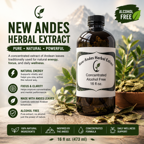 Alcohol-Free Andean Liquid Herbal Extract 16 oz