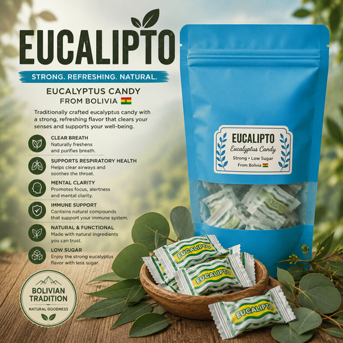 Strong Eucalyptus Candy from Bolivia 15 ct