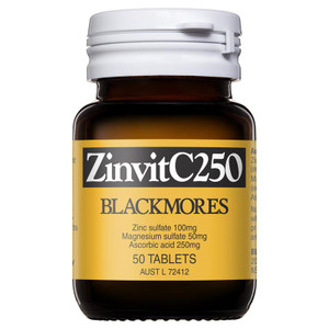 Blackmores ZinvitC250 50 Tablets Blackmores ZinvitC250 50 Tablets