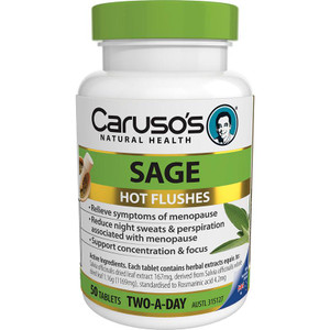 Carusos Natural Health Sage 50 Tablets