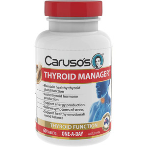 Carusos Natural Health Thyroid Manager 60 Tablets