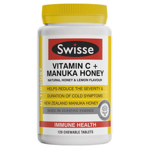 Swisse Ultiboost Vitamin C + Manuka Honey 120 Tablets Swisse Ultiboost Vitamin C + Manuka Honey 120 Tablets