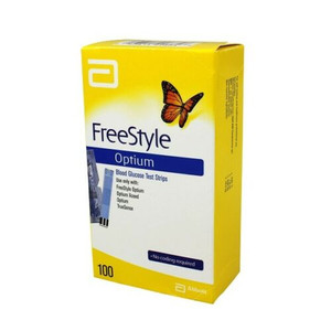 Abbott FreeStyle Optium Glucose Test Strips - 100 Pack Abbott FreeStyle Optium Glucose Test Strips - 100 Pack