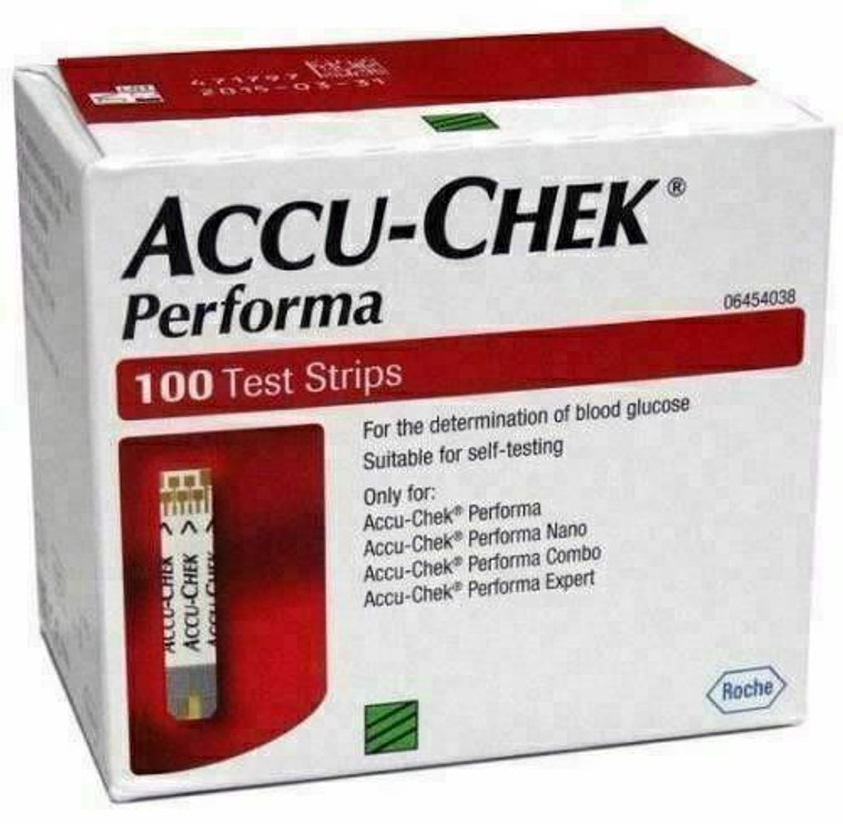 Accu-Chek Performa Blood Glucose Strips - 100 Strips