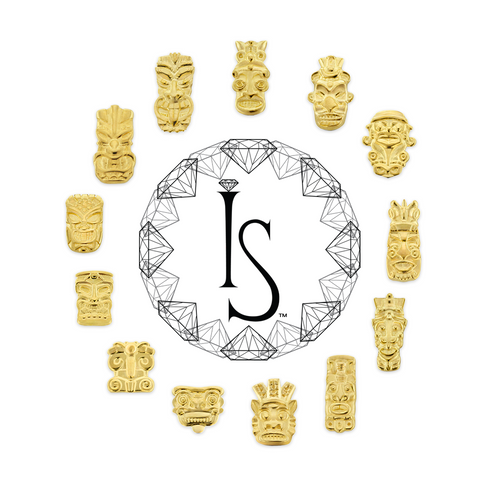 Gold Tiki Mask Ends