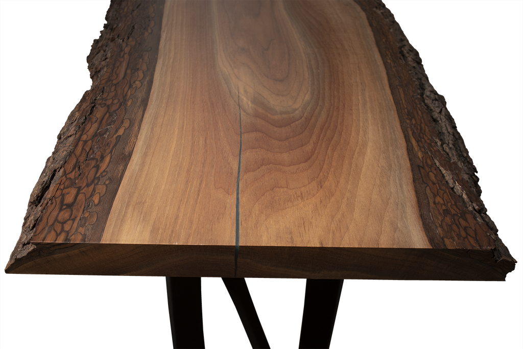 Live Edge Media Table Hardwood Lumber Company