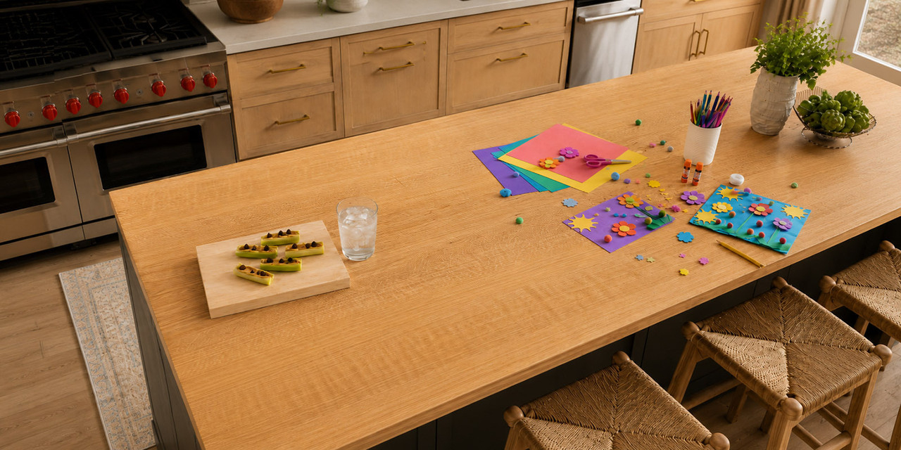Wide Plank (Face Grain) Countertops