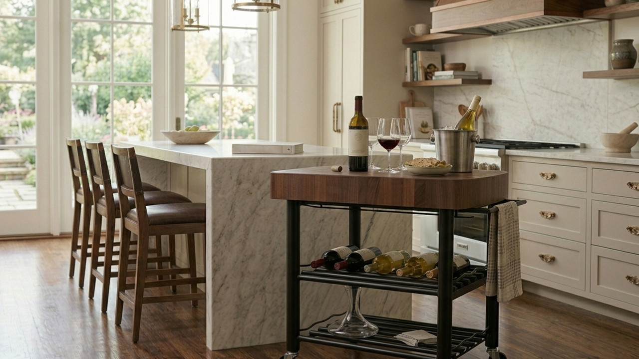 Butcher Block Carts & Tables