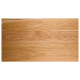 Overtop shot of solid Hickory Wide Plank wood countertop.