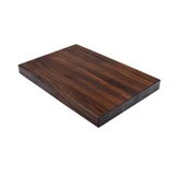 Wide view of an 8-inch by 12-inch Walnut Edge Grain Butcher Block Cutting Board from Hardwood Lumber Company
