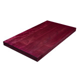 Exotic Purpleheart Wide Plank countertop. This construction style is also known as Face Grain countertops. This wood has a natural vivid purple coloration. Absolutely stunning.