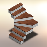 Premium Walnut Winder Treads