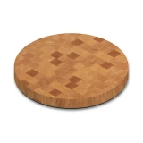 Round Douglas Fir End Grain Butcher Block Table Top