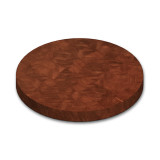 Round Brazilian Cherry End Grain Butcher Block Table Top