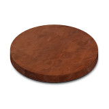 Round Sapele End Grain Butcher Block Table Top