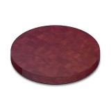 Round Purpleheart End Grain Butcher Block Table Top