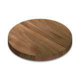 Round Grey Elm Wide Plank (Face Grain) Table Top