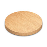 Round Curly Maple Wide Plank (Face Grain) Table Top