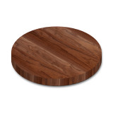 Round Walnut Wide Plank (Face Grain) Table Top