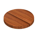 Round Brazilian Cherry Edge Grain Butcher Block Table Top