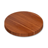 Round Sapele Edge Grain Butcher Block Table Top