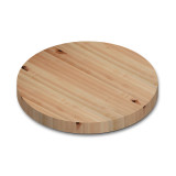 Round Rustic Maple Edge Grain Butcher Block Table Top