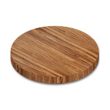 Round Zebrawood Edge Grain Butcher Block Table Top