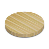 Round Poplar Edge Grain Butcher Block Table Top