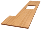 Ash Edge Grain Countertop #3747 (1.5"- 24"- 129.25")