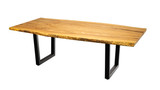 Live Edge Dining Table, Book Matched Ash